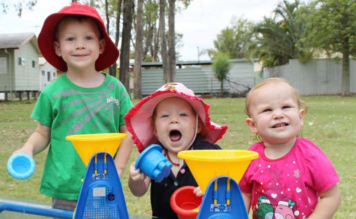 Matthew Johansen, Cooper Lyons, Keely Lyons and Hayley Grindrod have fun playing. Matthew Johansen, Cooper Lyons, Keely Lyons and Hayley Grindrod have fun playing.